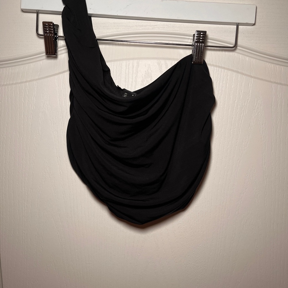 Forever 21 Black Ruched Top